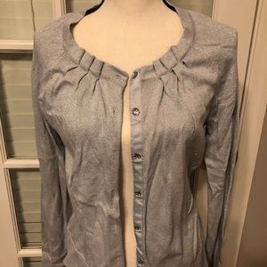 Silver glitter cardigan